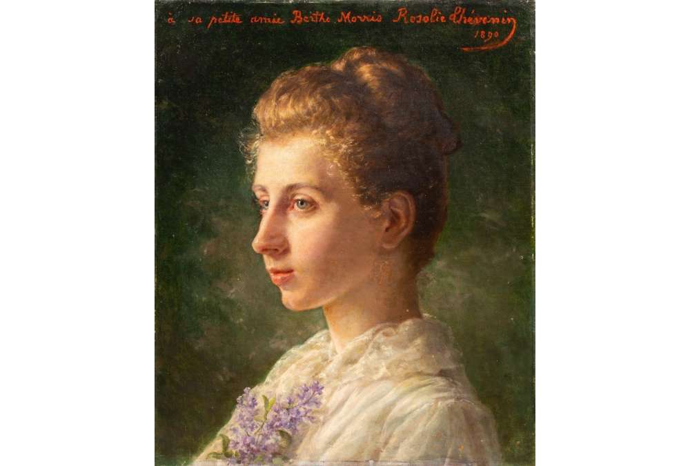 Portrait Berthe Morris par Rosalie Thévenin - Huile sur Toile 1890