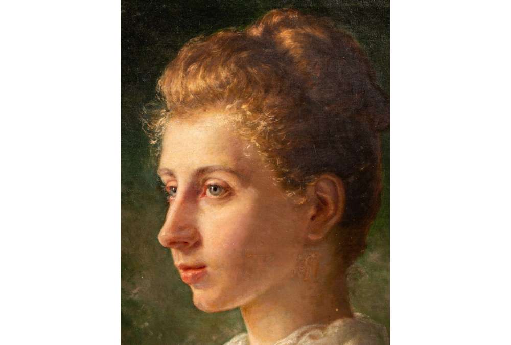 Portrait Berthe Morris par Rosalie Thévenin - Huile sur Toile 1890