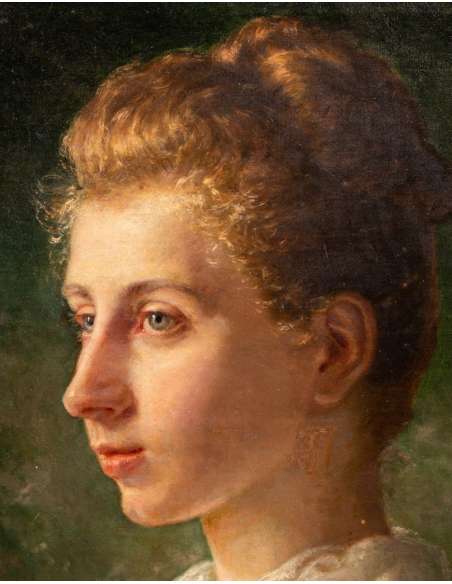 Portrait Berthe Morris par Rosalie Thévenin - Huile sur Toile 1890