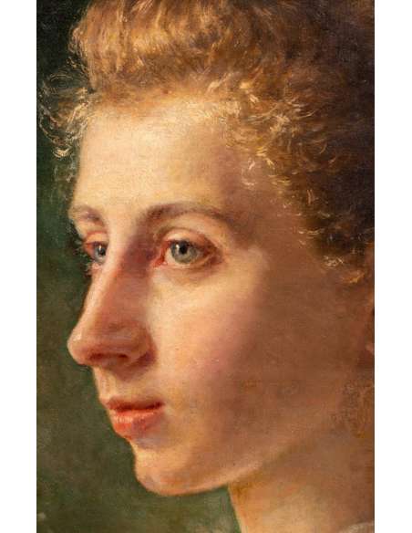 Portrait Berthe Morris par Rosalie Thévenin - Huile sur Toile 1890