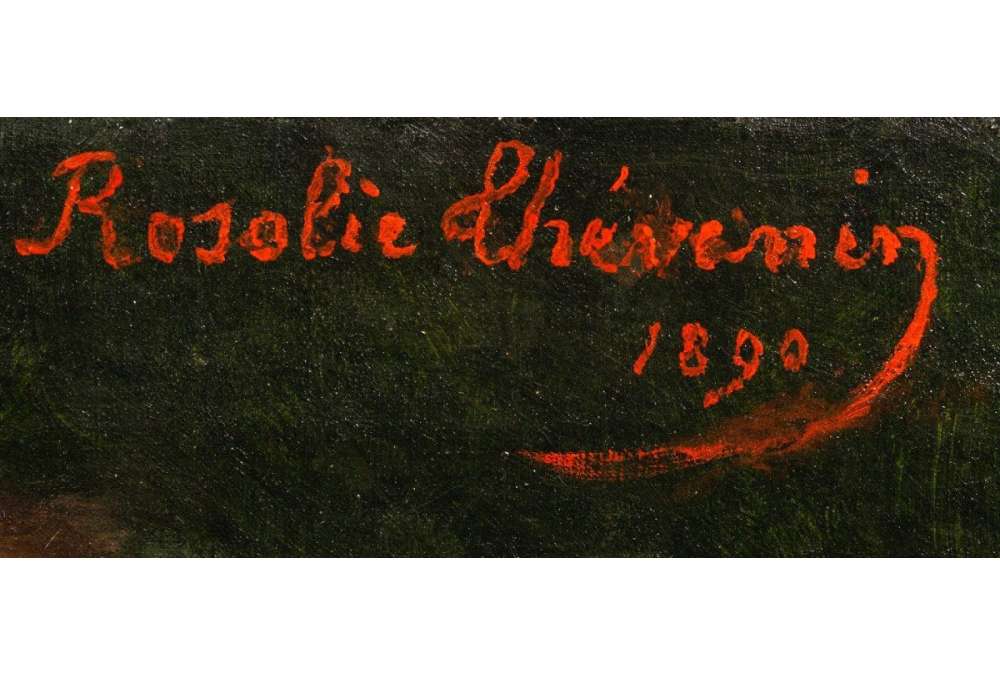 Portrait Berthe Morris par Rosalie Thévenin - Huile sur Toile 1890