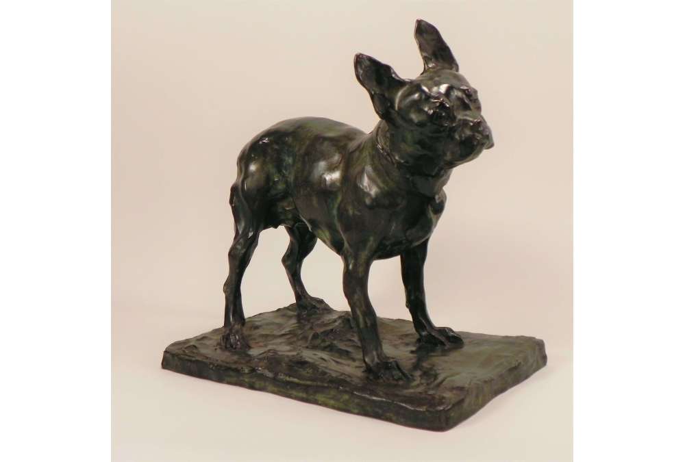 Bronzen Franse Bulldog door Rembrandt Bugatti