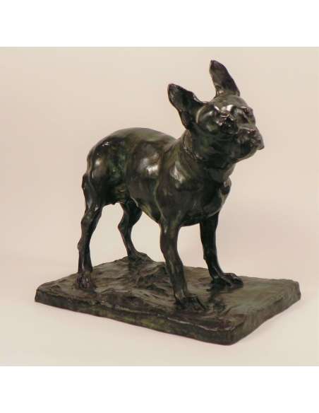 Bronzen Franse Bulldog door Rembrandt Bugatti