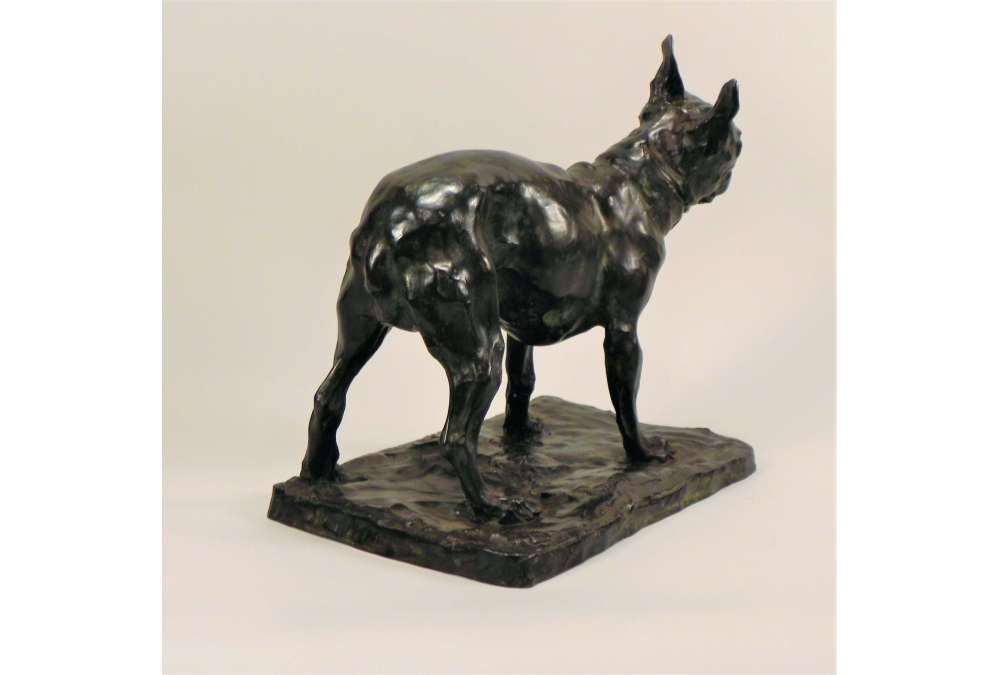 Bronzen Franse Bulldog door Rembrandt Bugatti