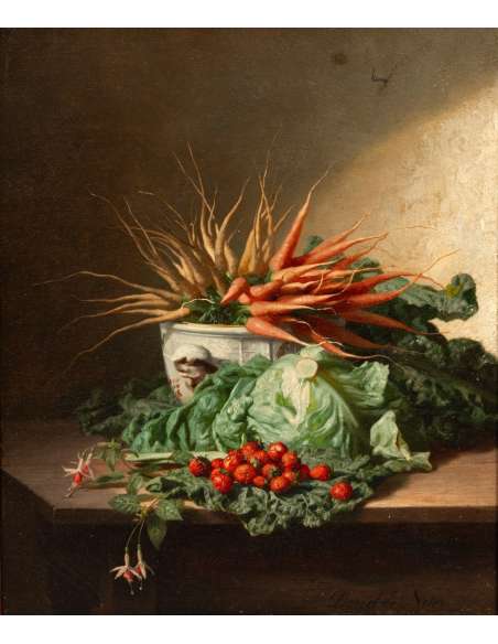 Still life painting for character kitchen decor by de Noter