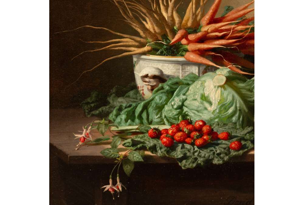 Still life painting for character kitchen decor by de Noter