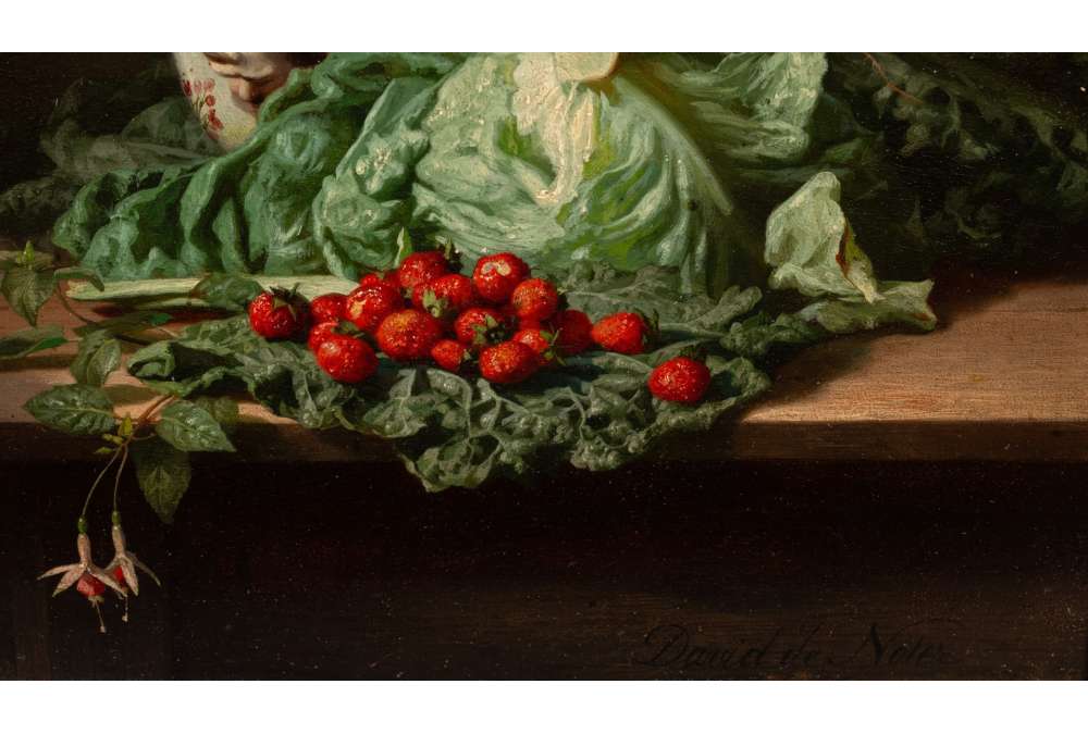 Still life painting for character kitchen decor by de Noter