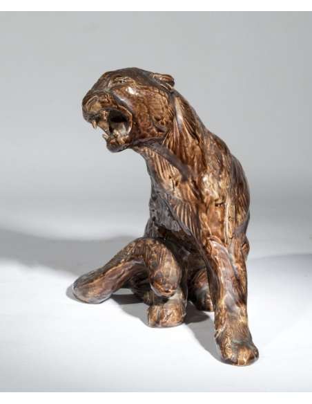 Tigre Rugissant Thierry Van Ryswyck | Céramique Susse Frères 1940