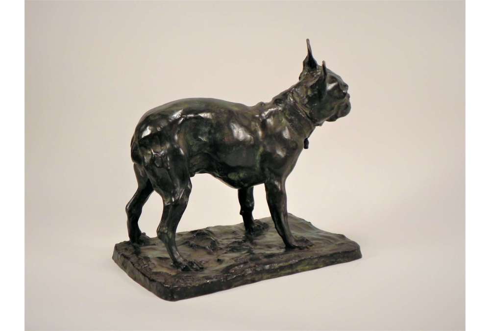 Bronzen Franse Bulldog door Rembrandt Bugatti