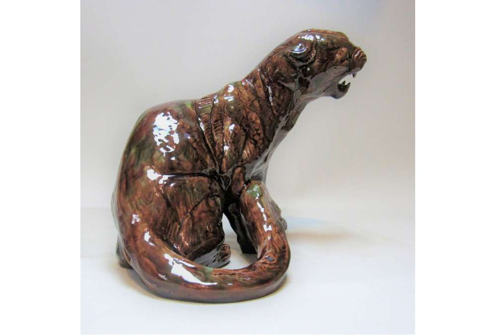 Brullende Tijger Thierry Van Ryswyck | Keramiek Susse Freres 1940