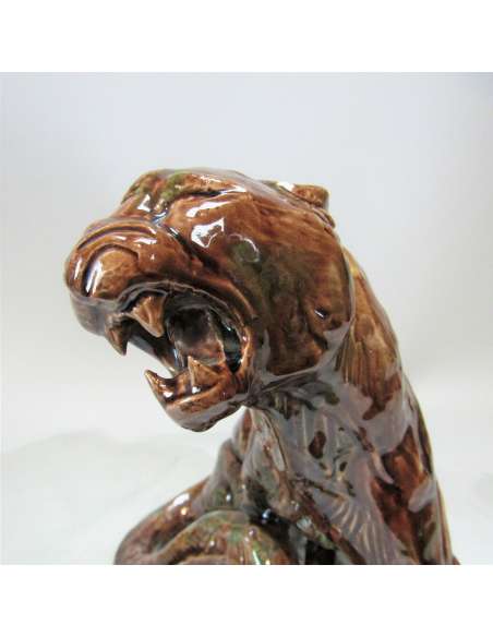 Tigre Rugissant Thierry Van Ryswyck | Céramique Susse Frères 1940