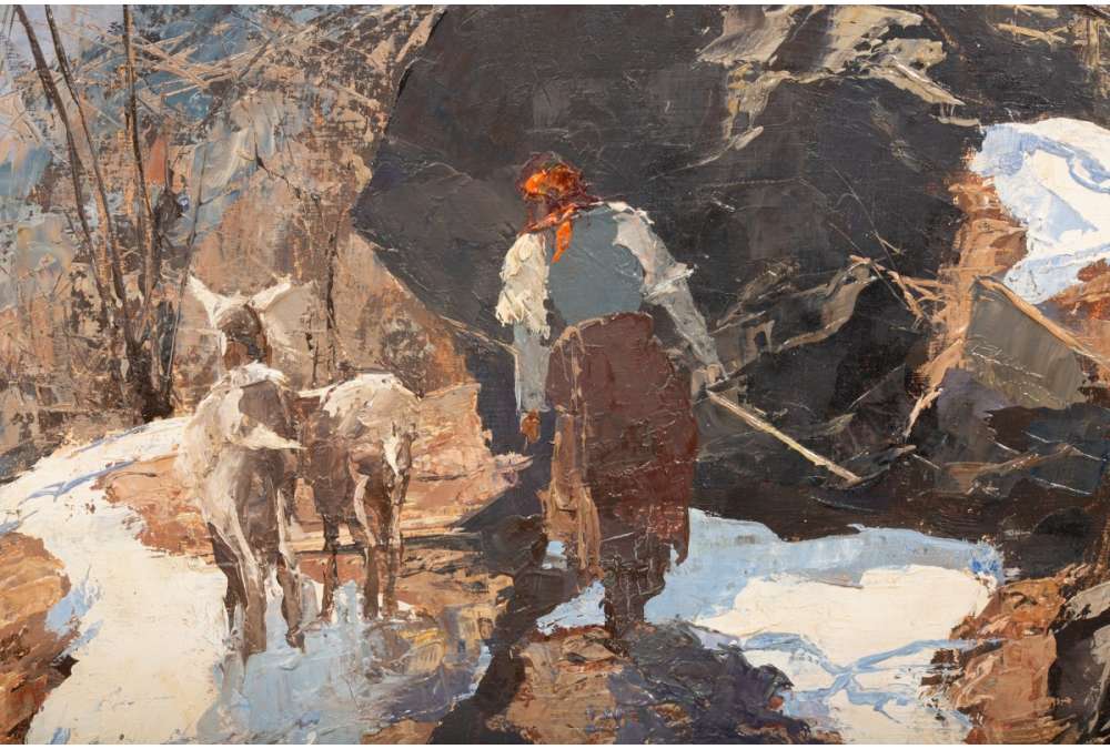 Italian Landscape Painting by Ambrogio Vismara Art