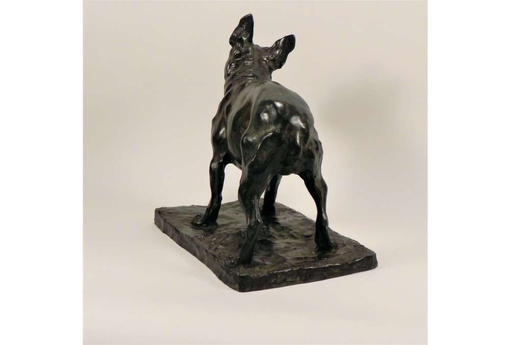 Bronzen Franse Bulldog door Rembrandt Bugatti