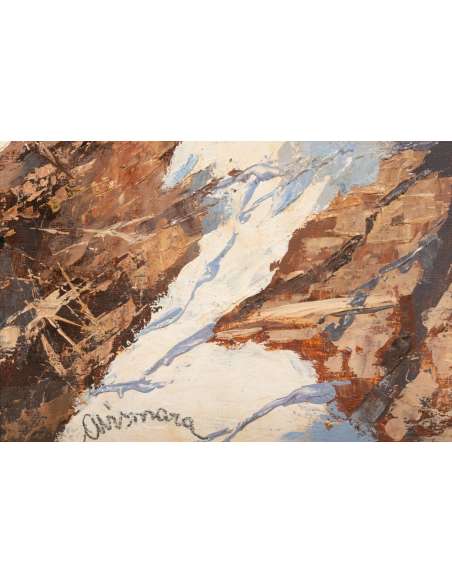 Italian Landscape Painting by Ambrogio Vismara Art