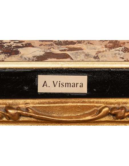 Italian Landscape Painting by Ambrogio Vismara Art