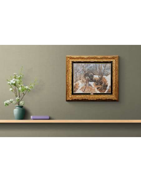 Italian Landscape Painting by Ambrogio Vismara Art