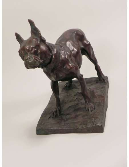 Bronzen Franse Bulldog door Rembrandt Bugatti