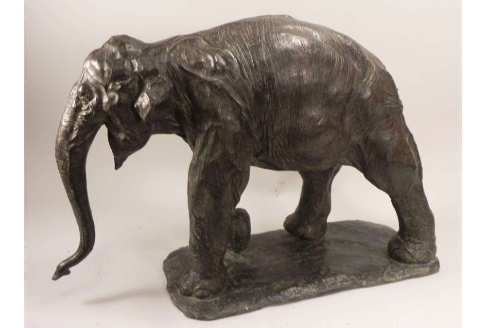 Antique Eléphant en Bronze par Rembrandt Bugatti