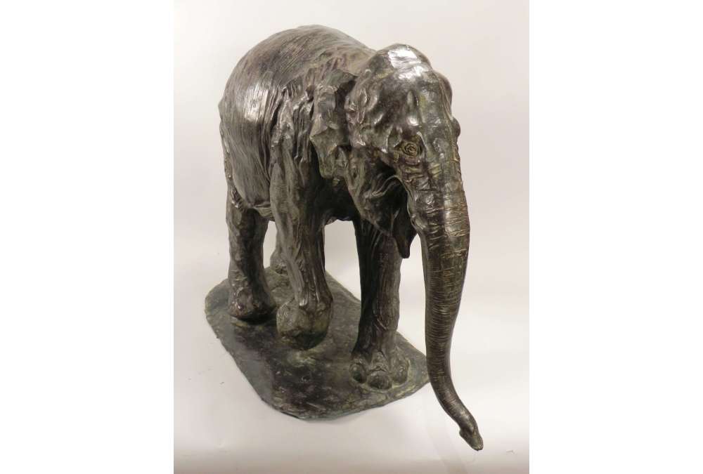 Antique Eléphant en Bronze par Rembrandt Bugatti