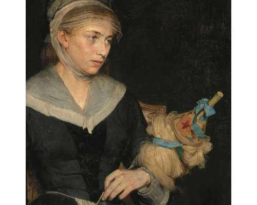 schilderij portret vrouw olieverf op doek 2