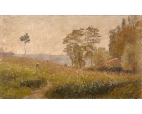 Landscape on Canvas By Paul Sébilleau 2