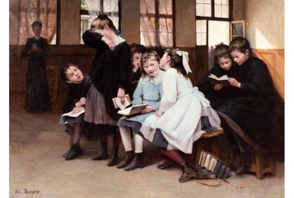 Huile originale sur toile de Trumphème Auguste