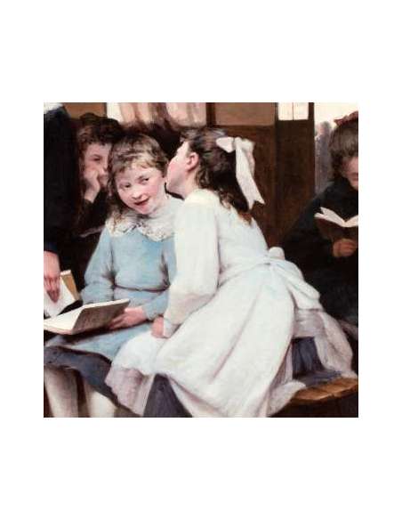 Origineel olieverf op doek door Trumphème Auguste