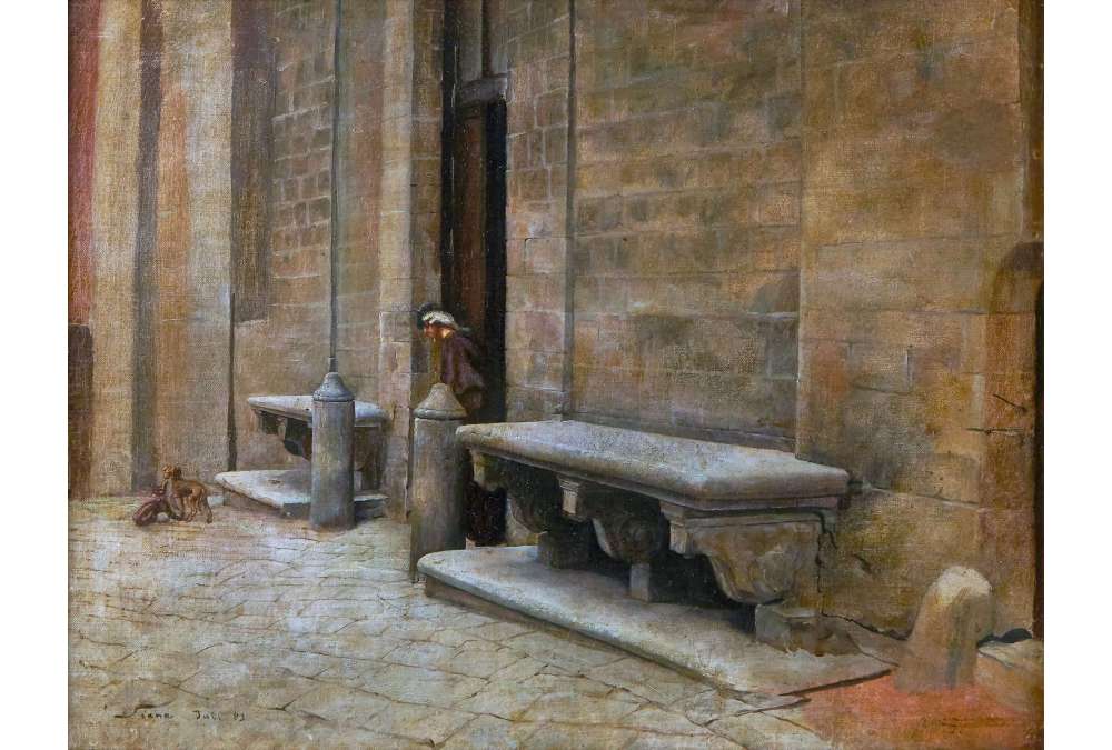 Kerkschildering in Siena