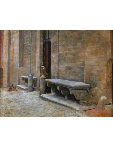 Kerkschildering in Siena