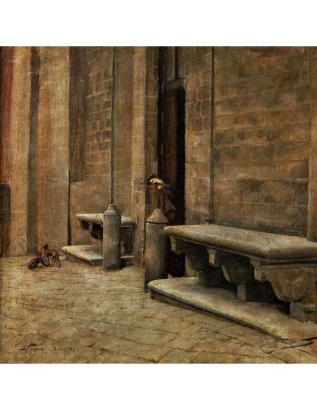 Kerkschildering in Siena