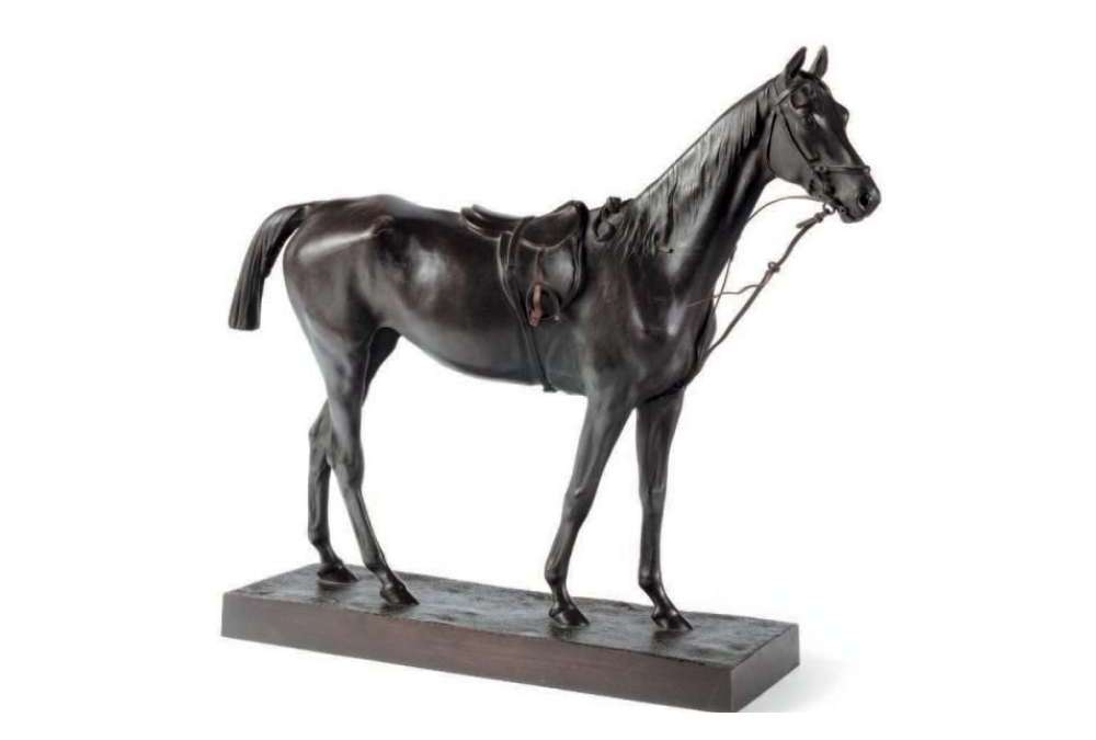 Bronze Racehorse Sculpture by Cuvelier