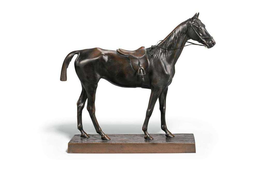 Bronze Racehorse Sculpture by Cuvelier