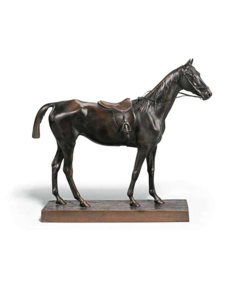 Bronze Racehorse Sculpture by Cuvelier