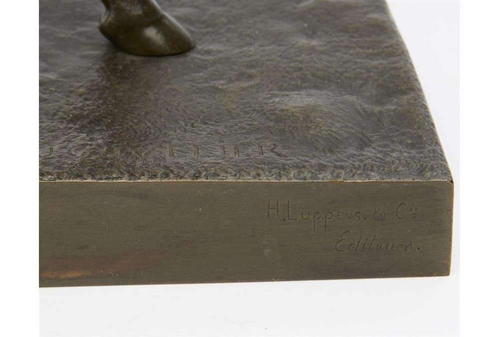 Bronze Racehorse Sculpture by Cuvelier