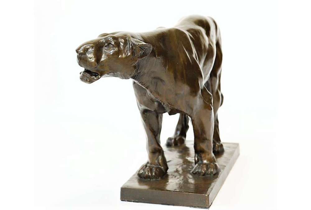 Josuë Dupon — 1864-1935+ Brons, Brullende Leeuwin