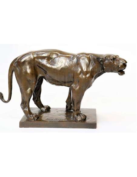 Josuë Dupon — 1864-1935+ Brons, Brullende Leeuwin