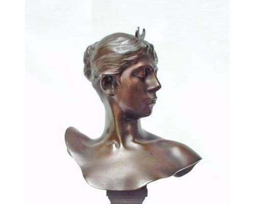 Falguière Alexandre (1831-1900)+ Bronze, Buste de Diane. 2