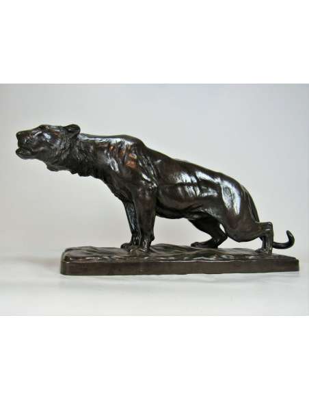 Georges Gardet Sculpture de panthère en bronze