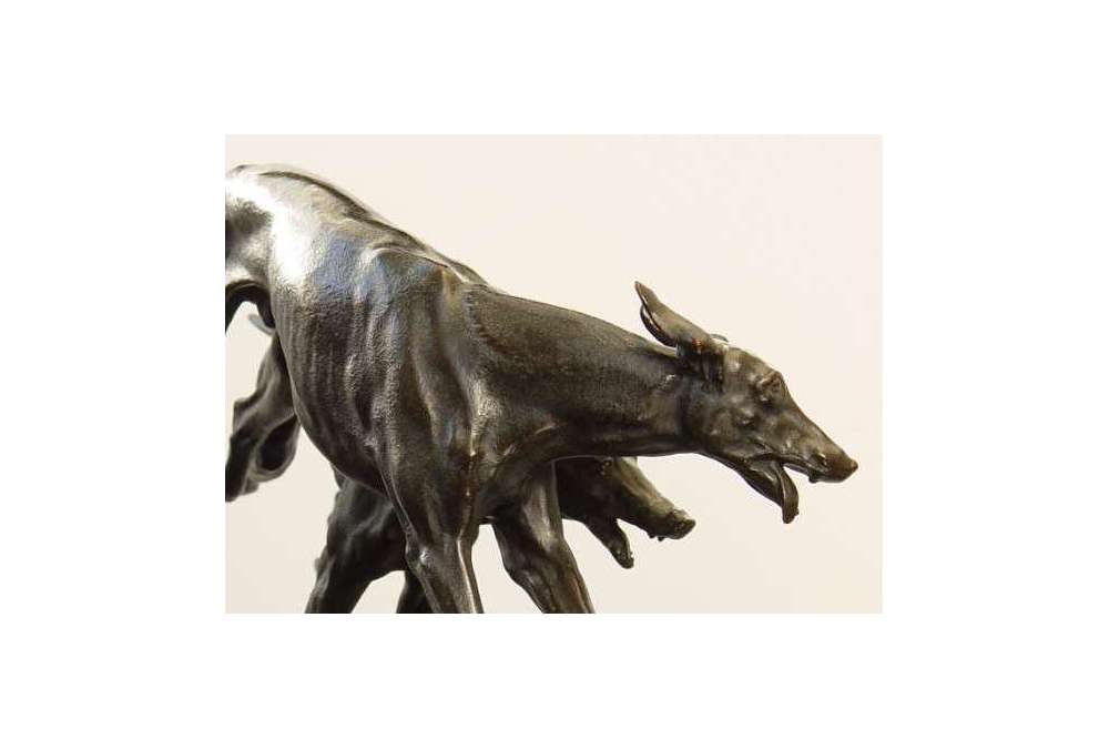 Otto Hofner Bronzen Windhonden