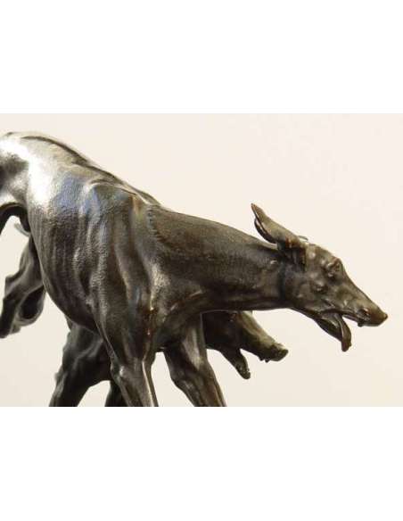 Otto Hofner Bronzen Windhonden