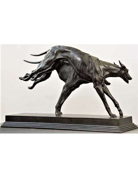 Otto Hofner Bronzen Windhonden