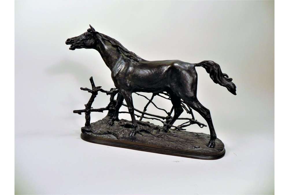 Arabian Stallion Bronze by Pierre-Jules Mène