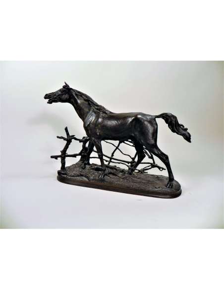 Arabian Stallion Bronze by Pierre-Jules Mène