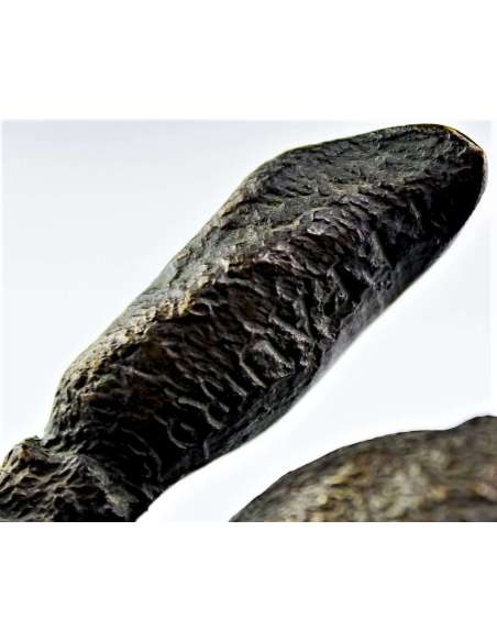 Bronzen hazen sculptuur van Ferdinand Pautrot