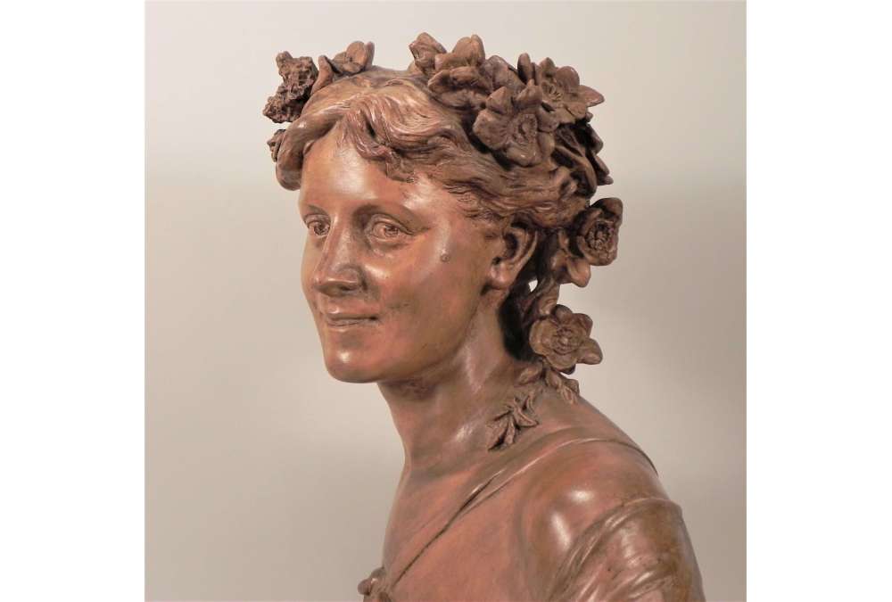 Buste en terre cuite de Carpeaux