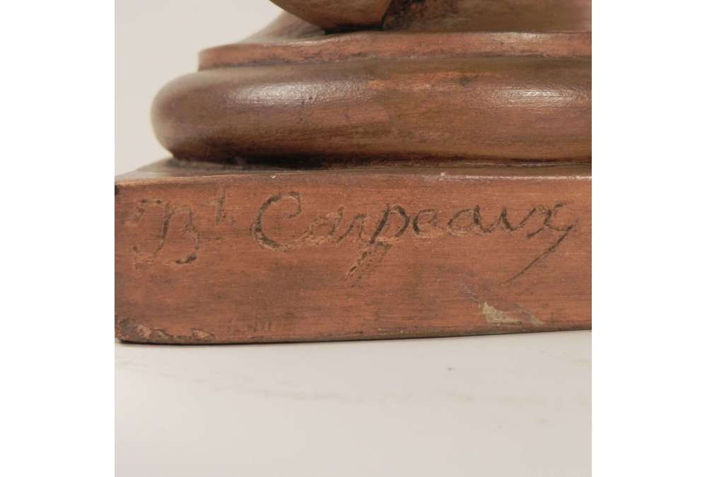 Buste en terre cuite de Carpeaux