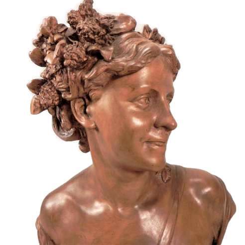 Carpeaux Jean-Baptiste (1827-1875)+ Terracotta Cast, Francine