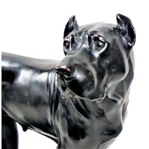 K. Gustav Reissmann+ Bronze cast, Great Dane