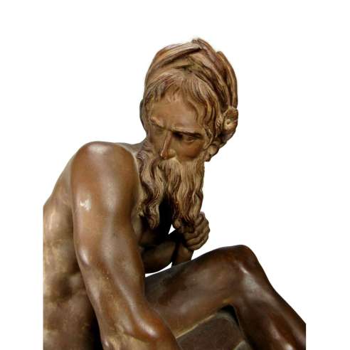 Caffieri Jean-Jacques (1725-1792)+Terracotta Cast, The River