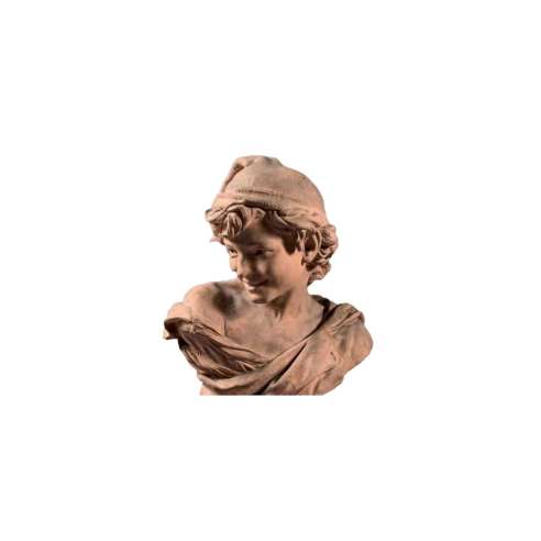 Carpeaux Jean-Baptiste (1827-1875)+ Terracotta, Rieur Napolitain (1)